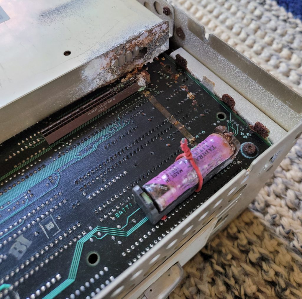 Leaking LiFe battery causing motherboard damage