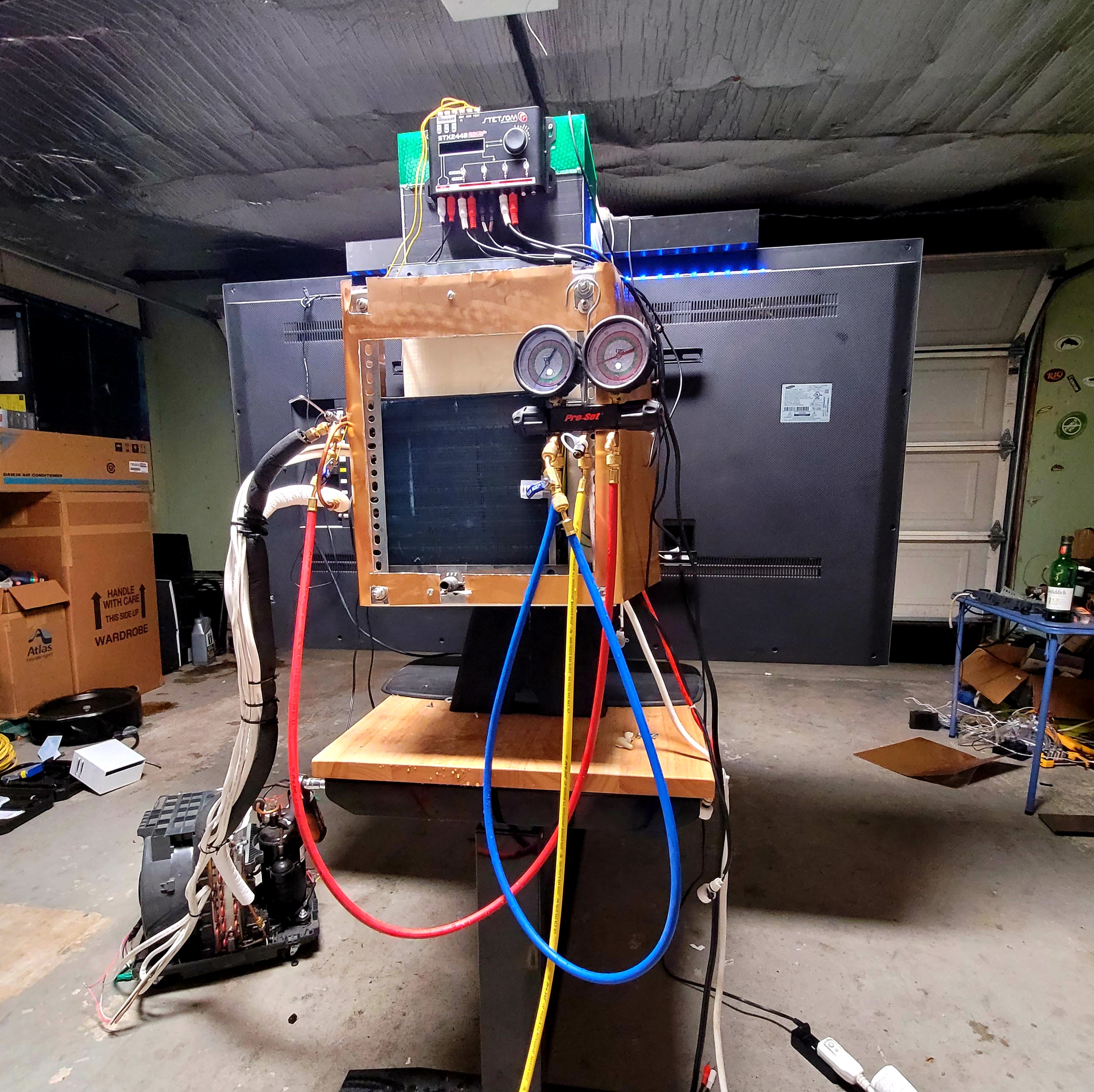 Charging refrigerant for TV/HVAC